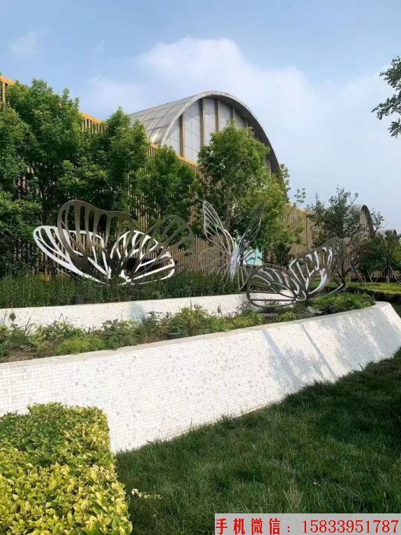 不銹鋼蝴蝶雕塑鏤空工藝5